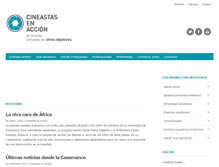 Tablet Screenshot of cineastasenaccion.org